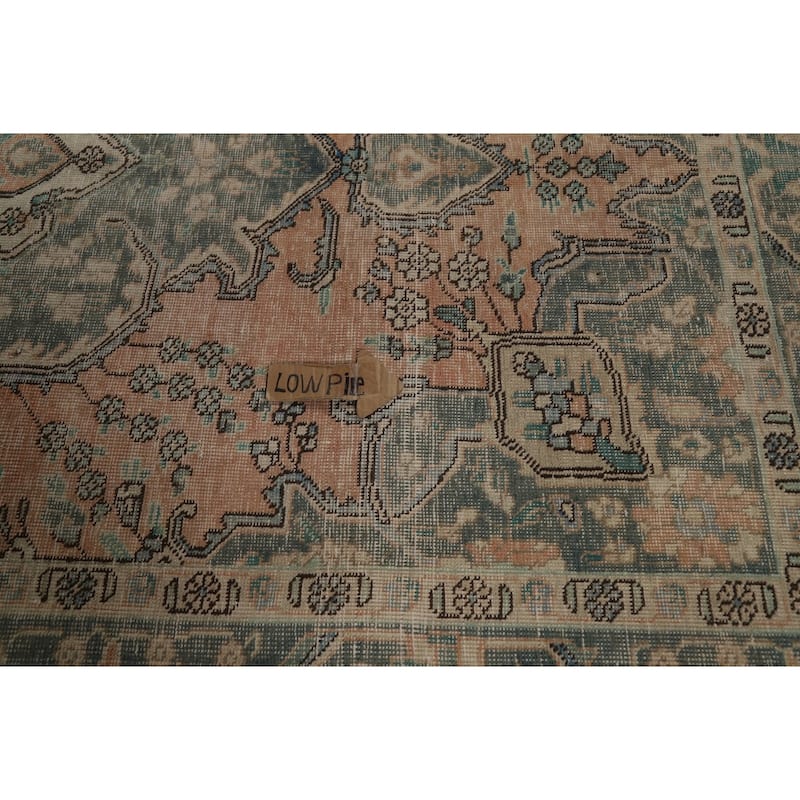 Vintage Tabriz Persian Area Rug Handmade Traditional Wool Carpet - 6'7" x 9'7"