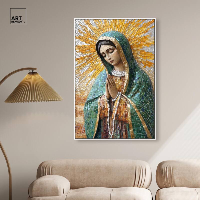 Tessellated Tepeyac Vision Canvas by Art Remedy
