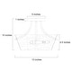 preview thumbnail 7 of 7, Modern 3-Light Drum Glass Semi-Flush Mount Ceiling Light - Black - D13"xH10"