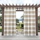 preview thumbnail 43 of 41, ATI Home Indoor/Outdoor Stripe Grommet Top Curtain Panel Pair