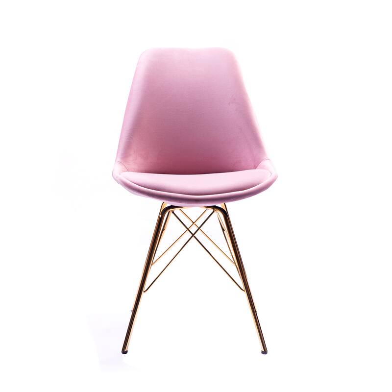 Porthos Home Alia Dining Chairs Set Of 2, Velvet And Gold Chrome Legs