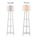 preview thumbnail 8 of 17, ROSEN GARDEN Floor Lamp, Standing Reading Light with 3 Shelves