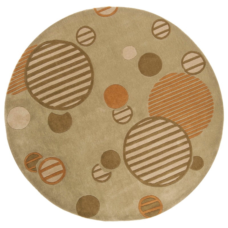 SAFAVIEH Handmade Modern Art Zvetka Modern Polyester Rug