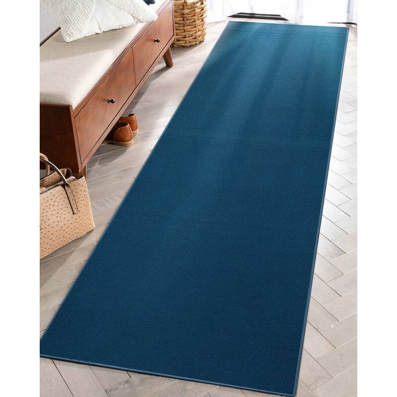 Well Woven Plain Solid Modern Flat-Weave Area Rug