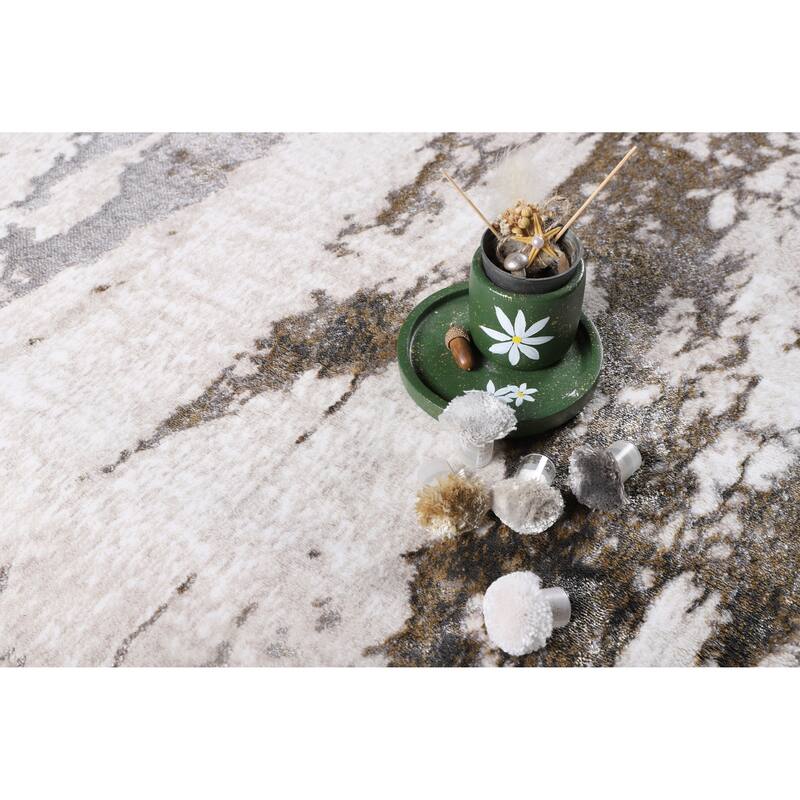 Viana Collection Modern Abstract Area Rug