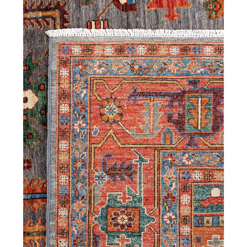 Serapi One-of-a-Kind Hand-Knotted Area Rug - Gray - 10' 0" x 13' 10"