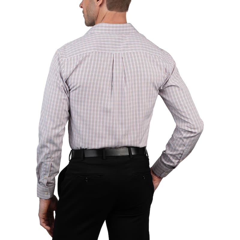 Chaps Men's Wrinkle-Resistant Plaid Dress Shirt - Slim Fit