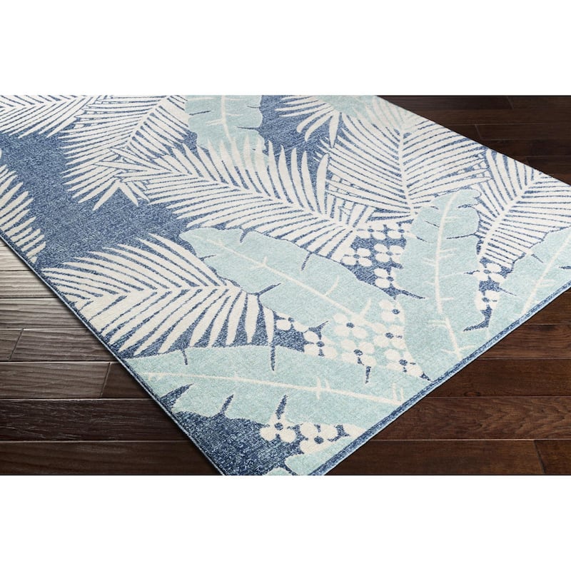 Livabliss Bodrum Tropical Floral & Botanical Indoor / OutdoorArea Rug