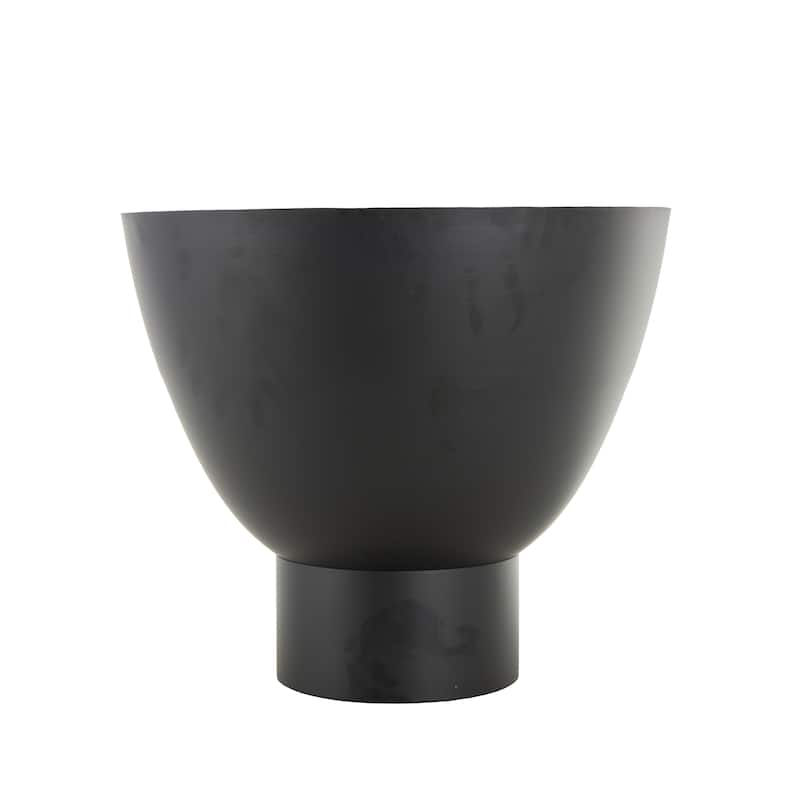 Metal Geometric Accent Table with Glass Tabletop and Elevated Base - Black - Roche River Decor