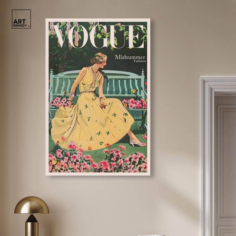 Midsummer Fashion Cover Canvas by Art Remedy, Gallery Wrapped