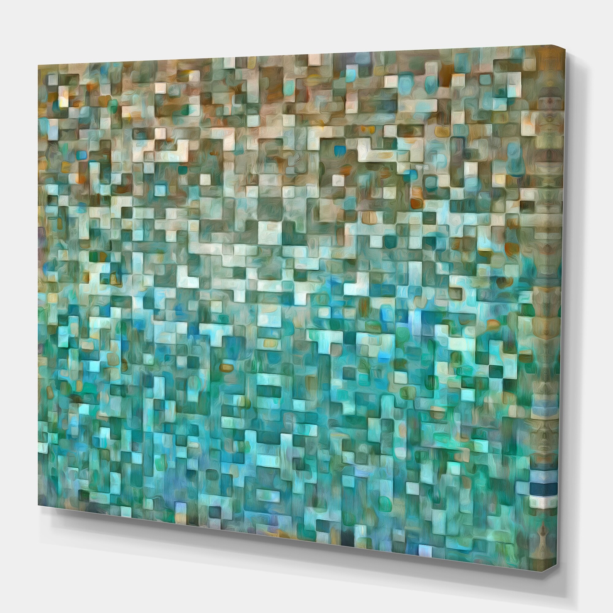 Shop Designart Blocked Abstract Nautical Coastal Gallery
