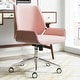 preview thumbnail 37 of 46, Elle Decor Ophelia Low-Back Task Chair in Chrome Finish