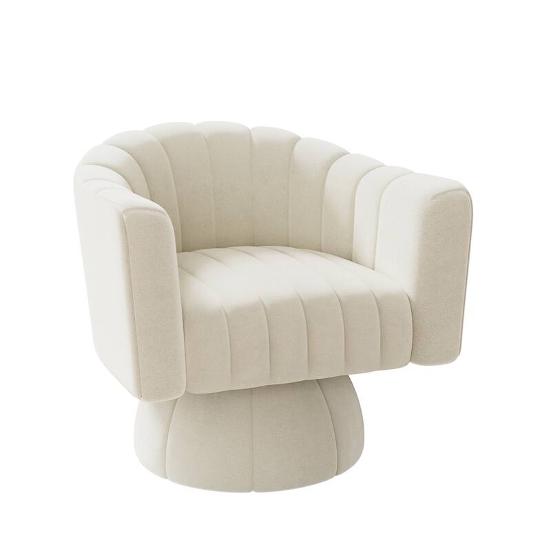 Ouyessir Oversized Modern Upholstered Barrel Chairs