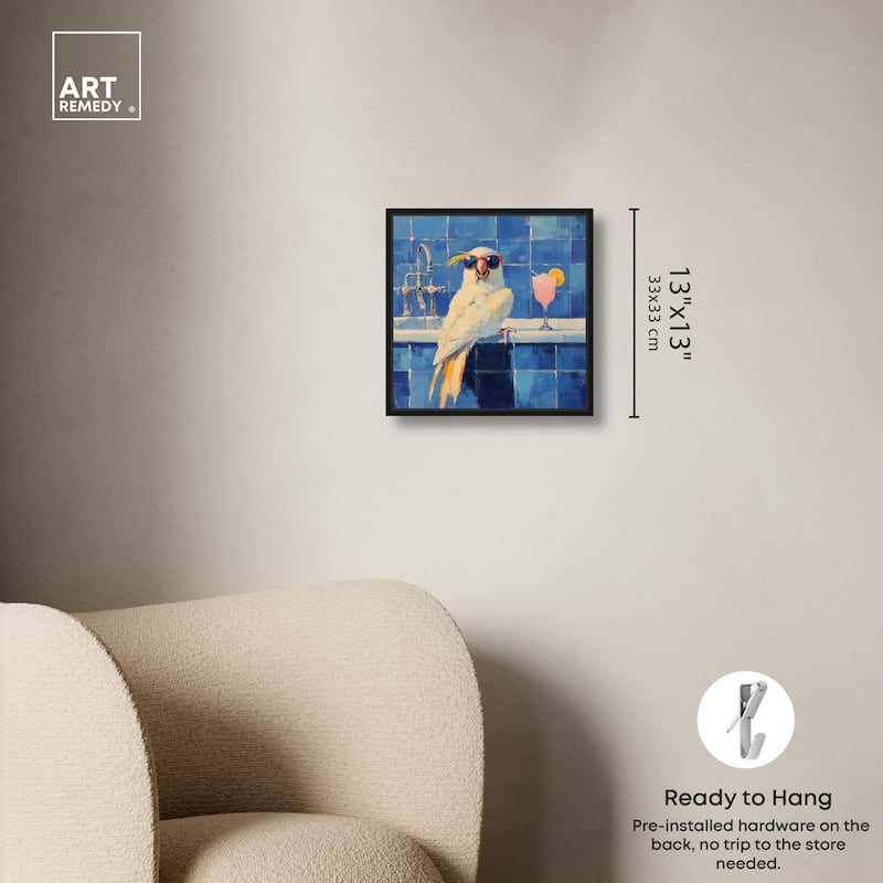 Relaxing Bird Canvas by Art Remedy
