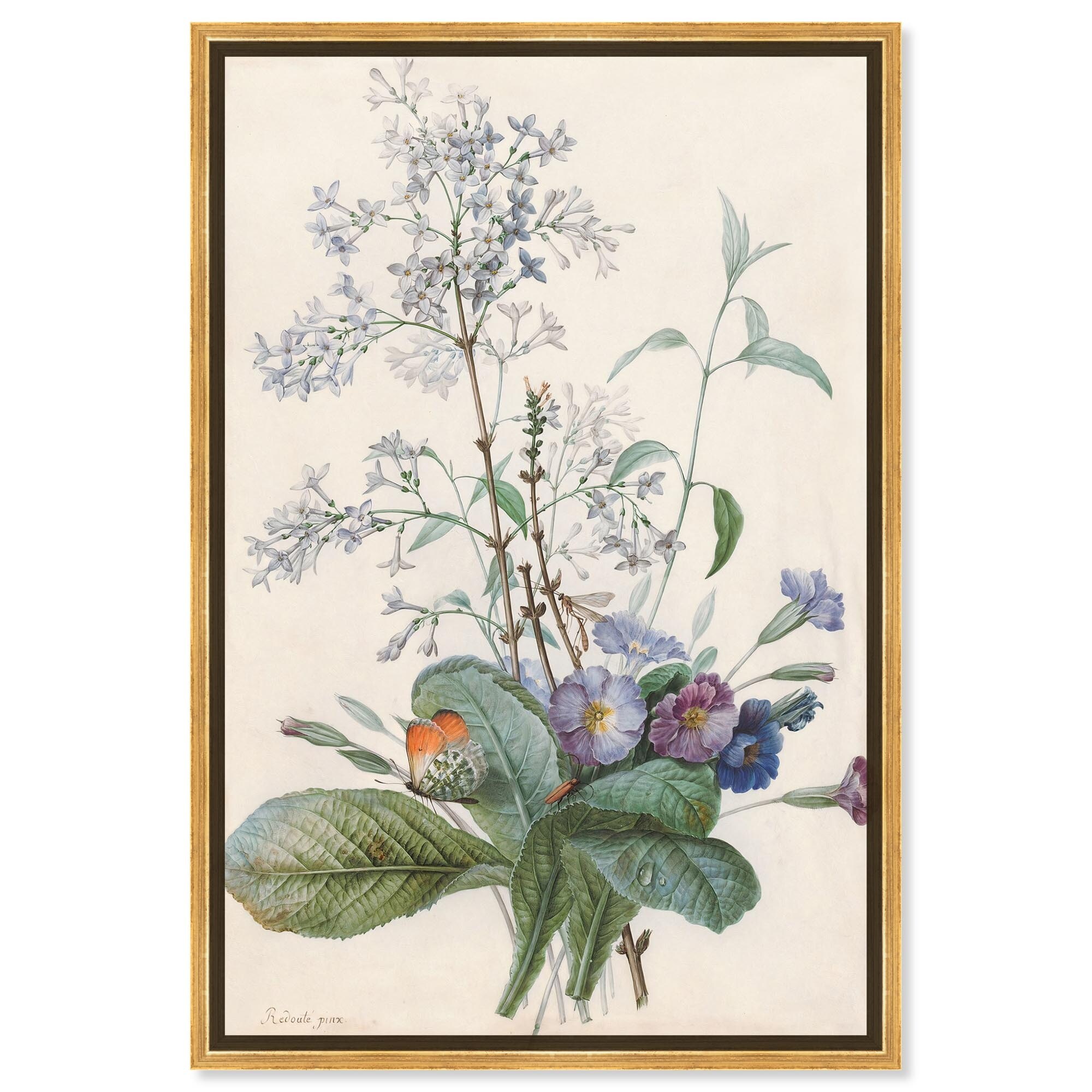 A Bouquet of Flowers Canvas Farmhouse Floral Art by Art Remedy