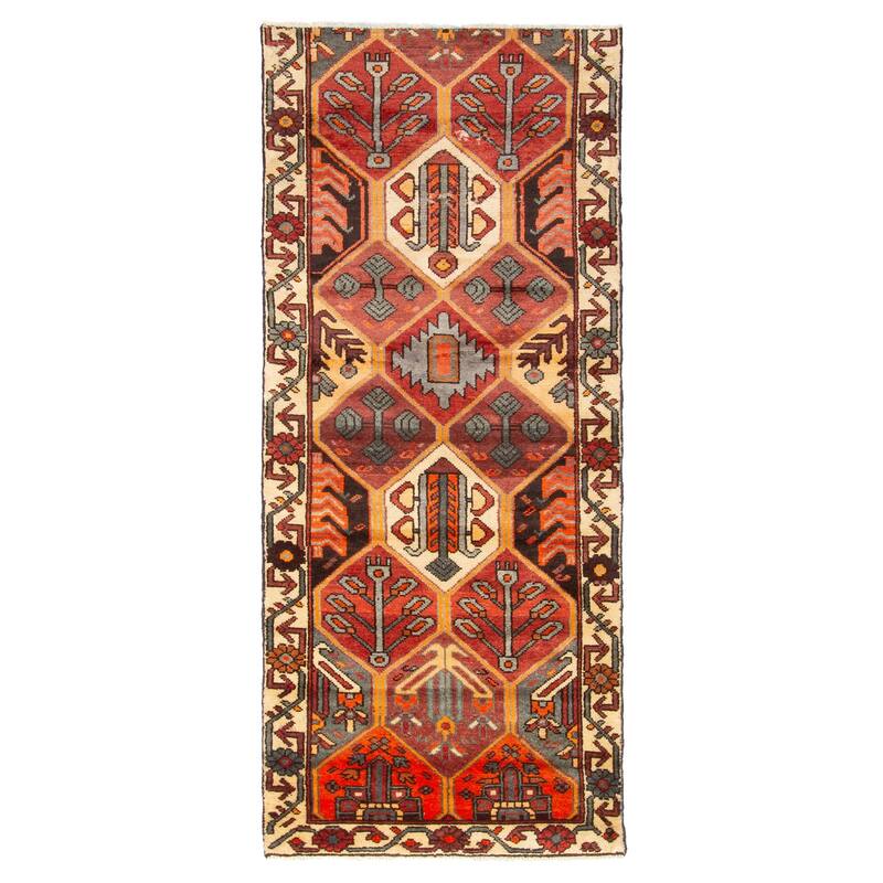 ECARPETGALLERY Hand-knotted Antalya Vintage Red Wool Rug - 3'3 x 7'7