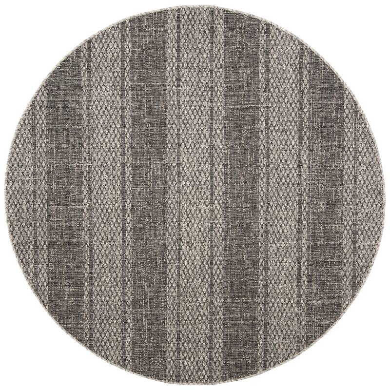 SAFAVIEH Courtyard Nanci Stripe Indoor/ Outdoor Waterproof Patio Backyard Rug