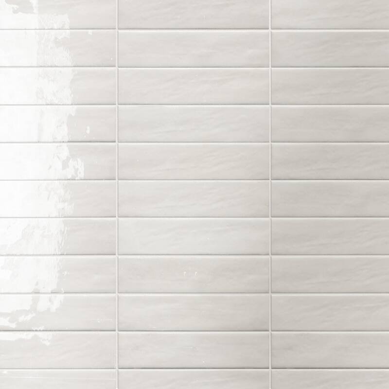 Merola Tile Tribeca Studio Gypsum White 2-3/8" x 9-5/8" Porcelain Wall Tile