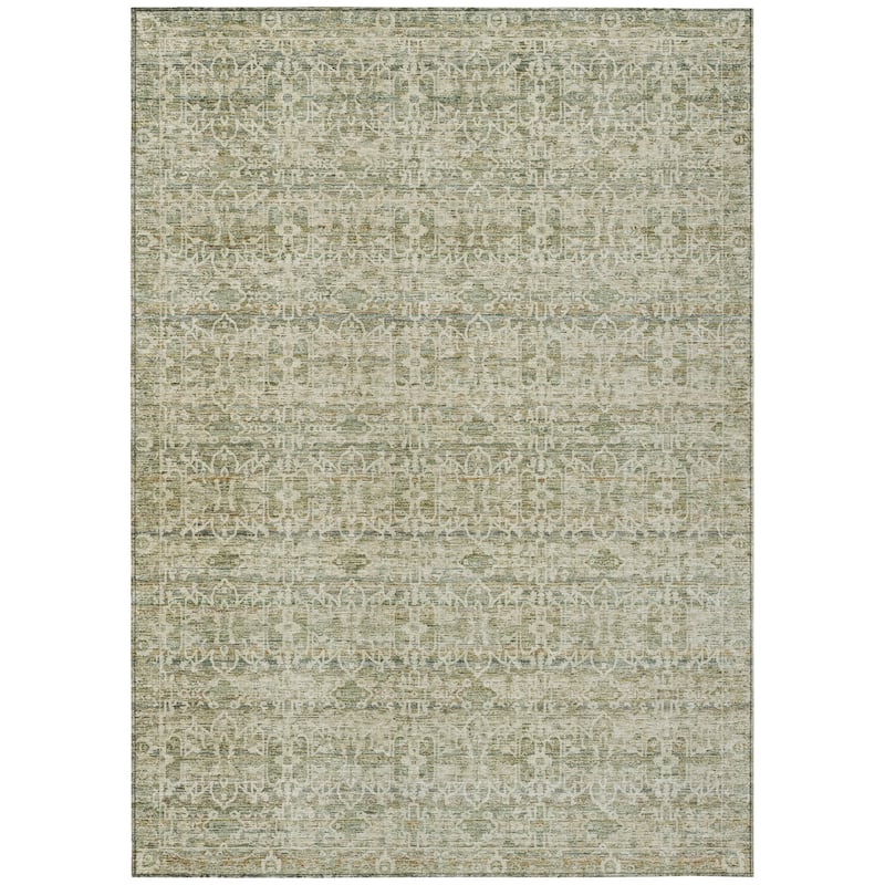Machine Washable Indoor/Outdoor Traditional Harmony Chantille Rug