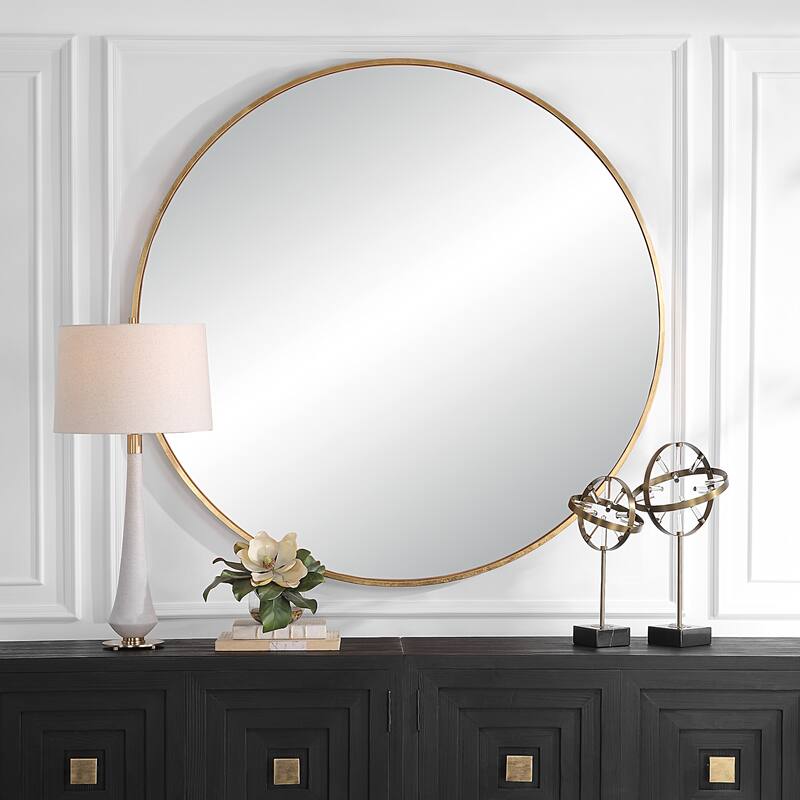 Uttermost 09928 Junius 60" Diameter Circular Flat Accent Mirror