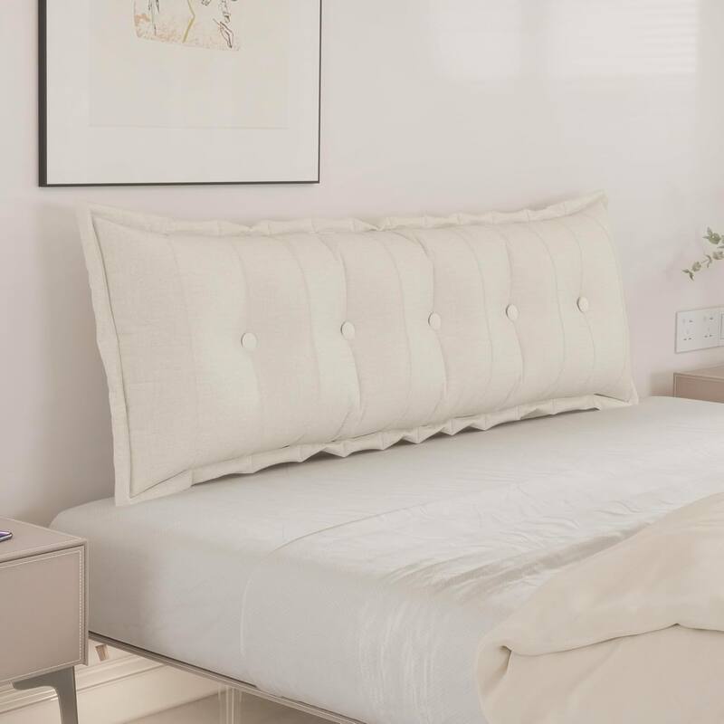 WOWMAX Headboard Pillow Bed Rest Body Pillow Back Support Reading