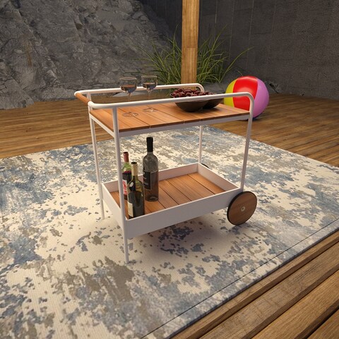 SEI Furniture Randy Outdoor Bar Cart w/ Storage