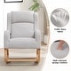 preview thumbnail 29 of 66, HOMYKA 27.3" Wide Rocking Chair for Nursery Room