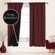 preview thumbnail 52 of 117, Deconovo 100% Full Blackout Double-Layer Rod Pocket Curtains (2 Panels)
