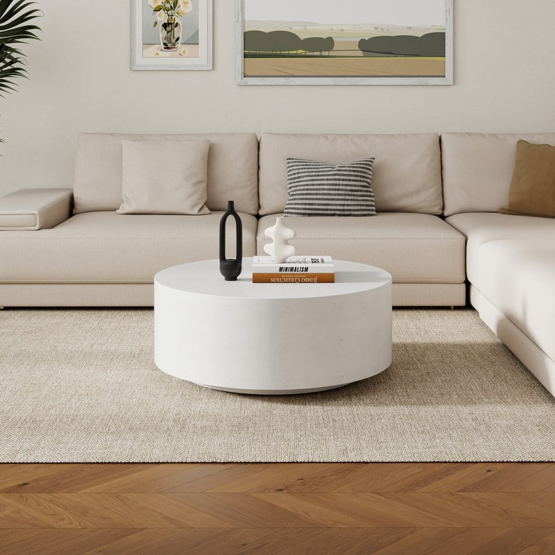 Solid Round Coffee Table