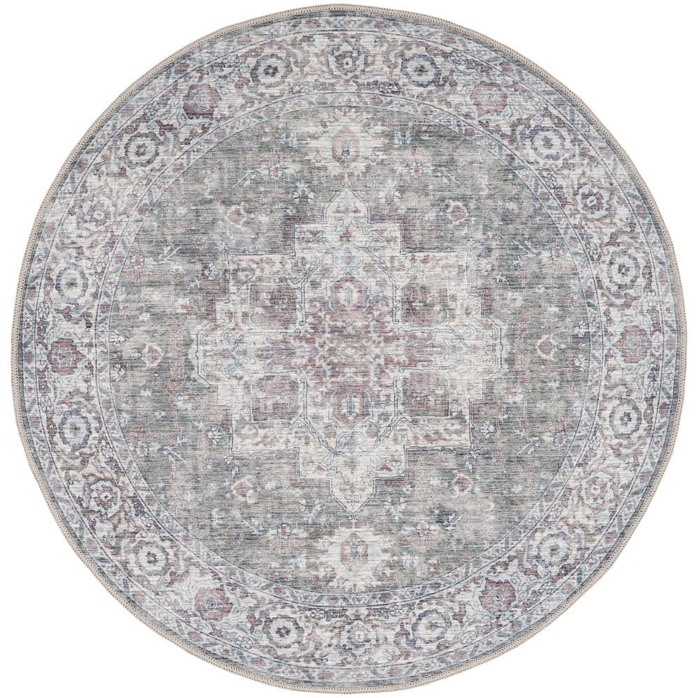 New Concept Washables Persian Boho Machine Washable Area Rug