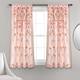 Silver Orchid Turpin Single Window Curtain Panel - 54"Wx45"L - Blush