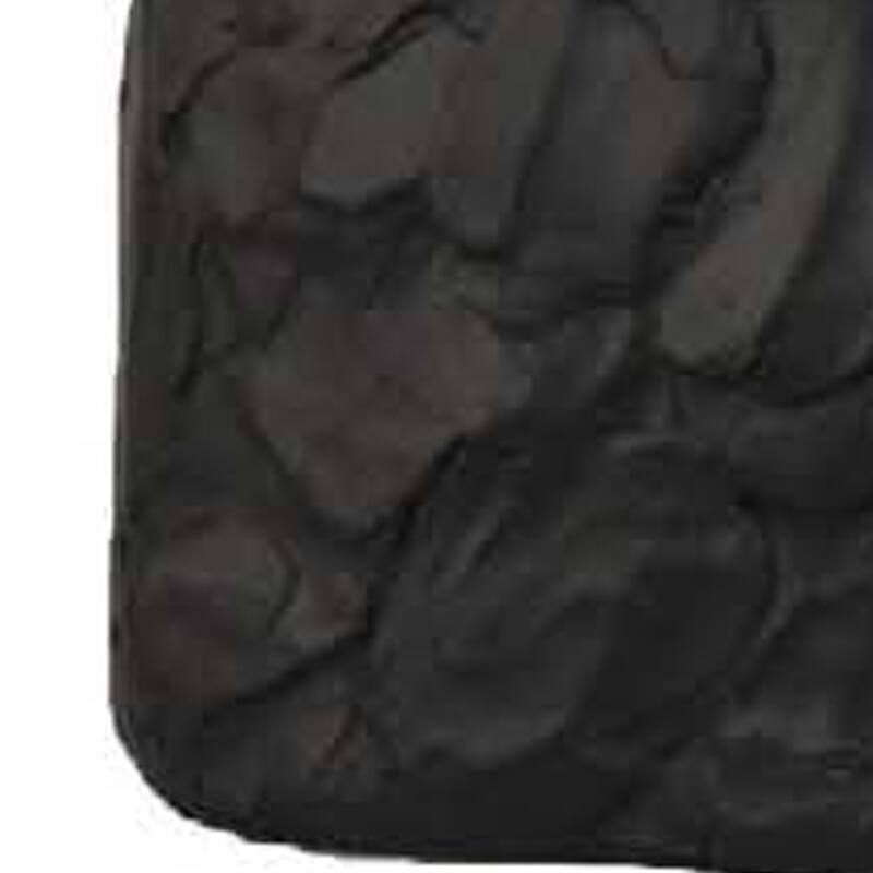 Nyk Abstract Bust Figurine, 94 Inch, Human Head Design, Black Resin