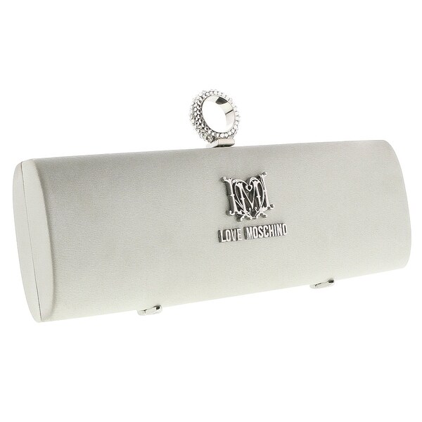 Moschino JC4225 0902 Silver Knuckle Clutch