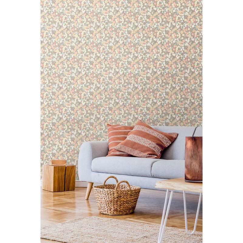 Flora Ditsy Pastel Garden Wallpaper