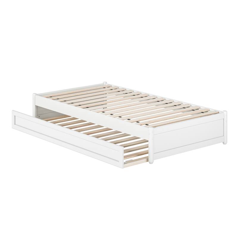 Barcelona Panel Platform Bed with Twin Trundle