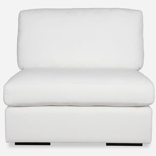 Uttermost Refuge Armless Arctic White Sofa - 30"Hx 40"Wx 37.5 "D
