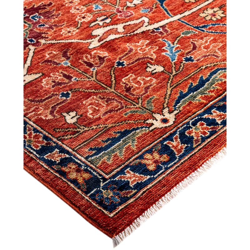 Serapi One-of-a-Kind Hand-Knotted Area Rug - Red - 8' 11" x 11' 9"