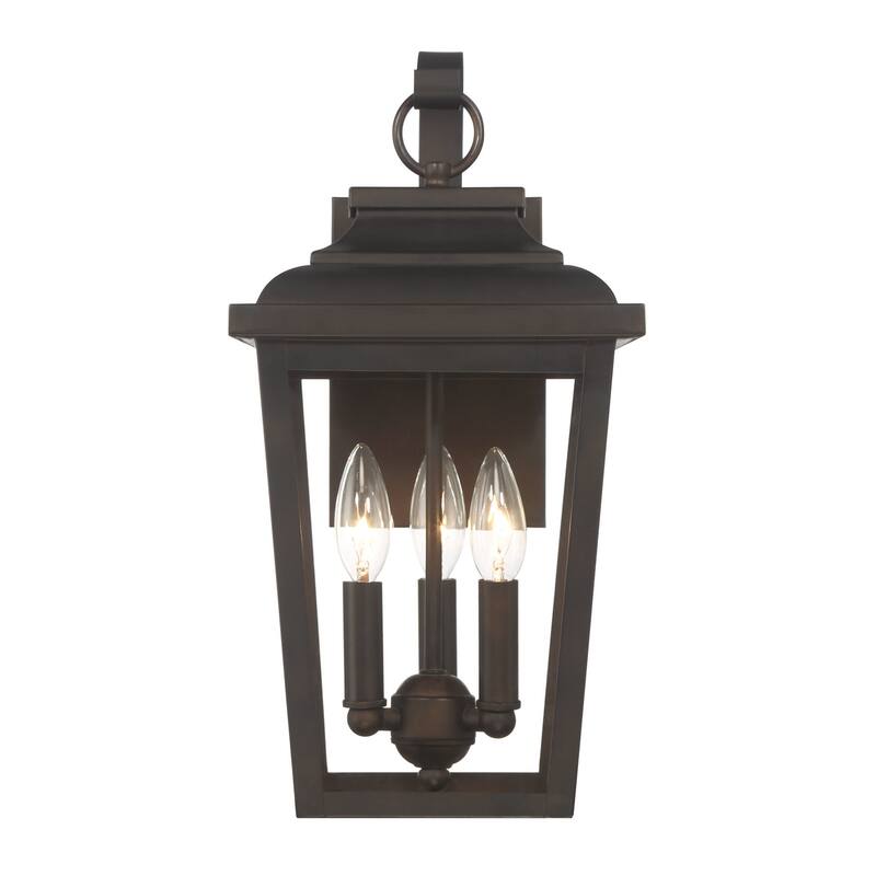 The Great Outdoors 72172-C Irvington Manor 3 Light 17" Tall Outdoor