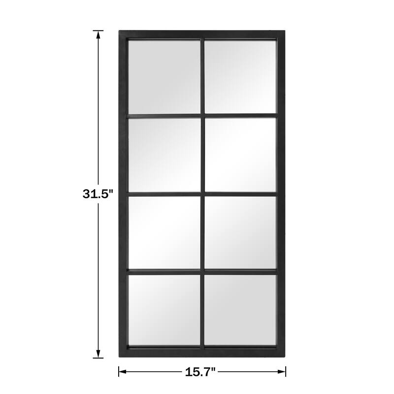 KOHROS Arched Window Finished Metal Mirror
