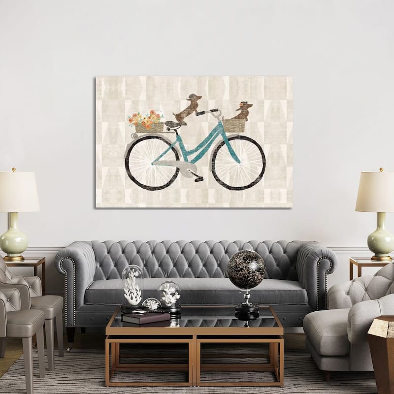 iCanvas "Doxie Ride I" by Sue Schlabach Canvas Print