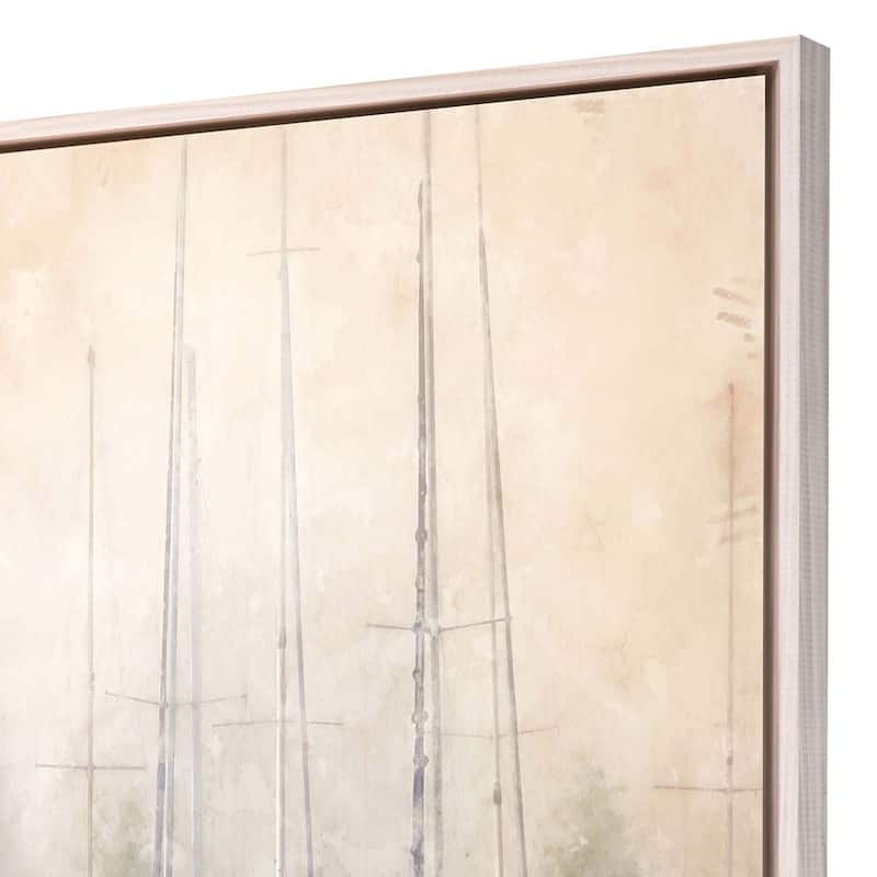 Sailboats in Fog - Giclee on Canvas