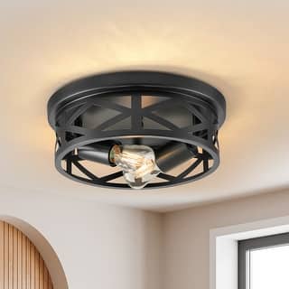 CO-Z 2-Lights Flush Mount Ceiling Light Fixtures Set of 2