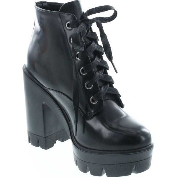 bamboo platform combat boots