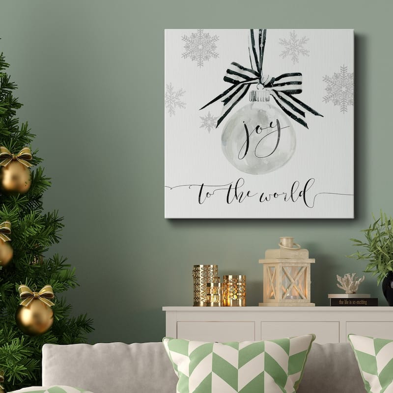Joy Ornament-Premium Gallery Wrapped Canvas - Ready to Hang