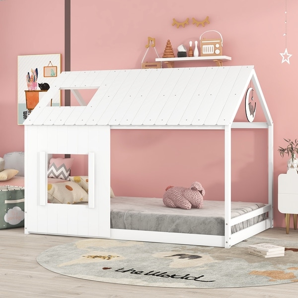 Kids twin outlet house bed
