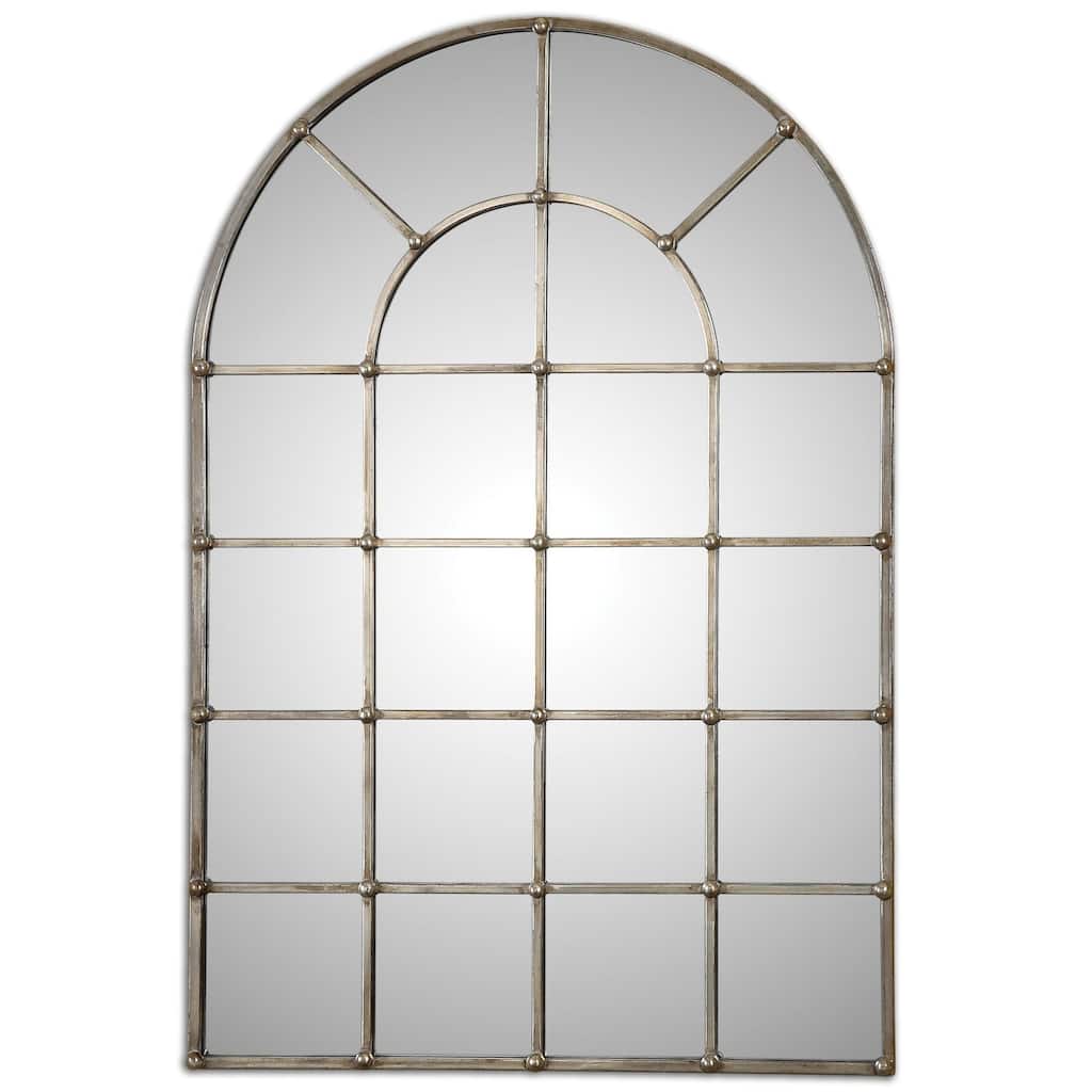 Uttermost Barwell Arched Window Pane Farmhouse Mirror