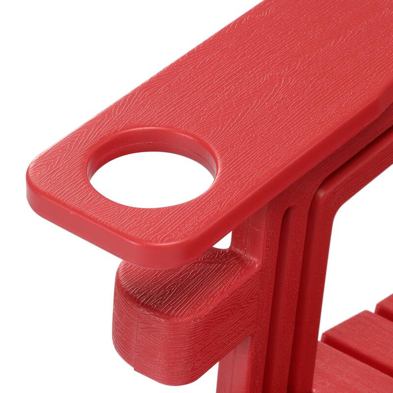 Coastline Outdoor Poly Adirondack Chair with Side Table