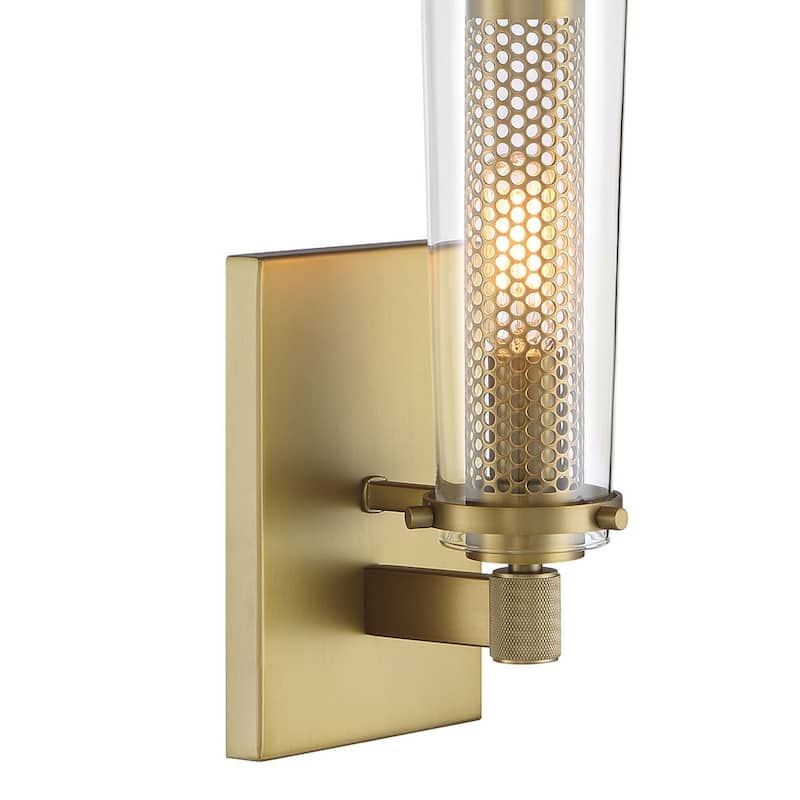 Minka Lavery 2181 Emmerham 12" Tall Wall Sconce with Clear Glass Shade