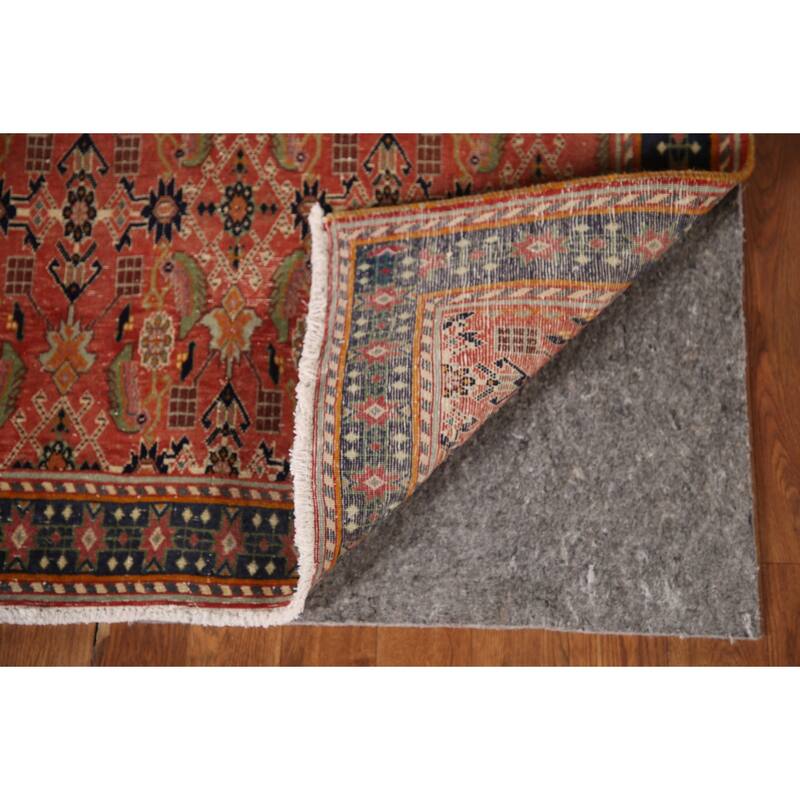 Shiraz Kashkoli Persian Vintage Runner Rug Handmade Wool Carpet - 3'3"x 9'9"