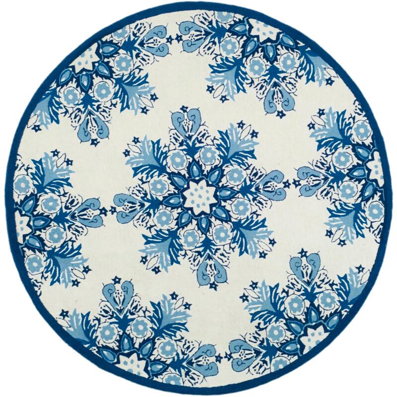 SAFAVIEH Handmade Chelsea Kanesha French Country Wool Rug
